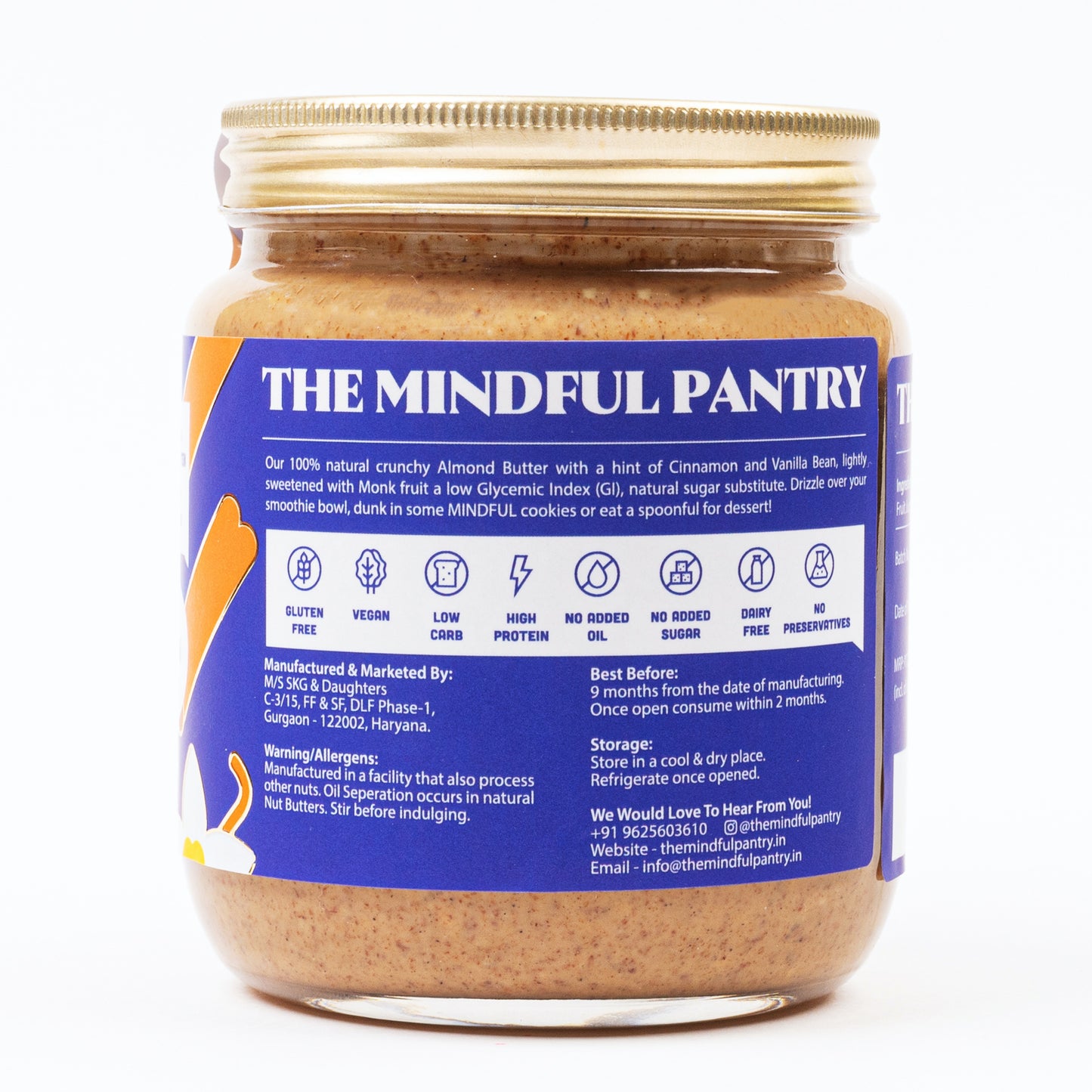 Almond Butter with Cinnamon and Vanilla Bean