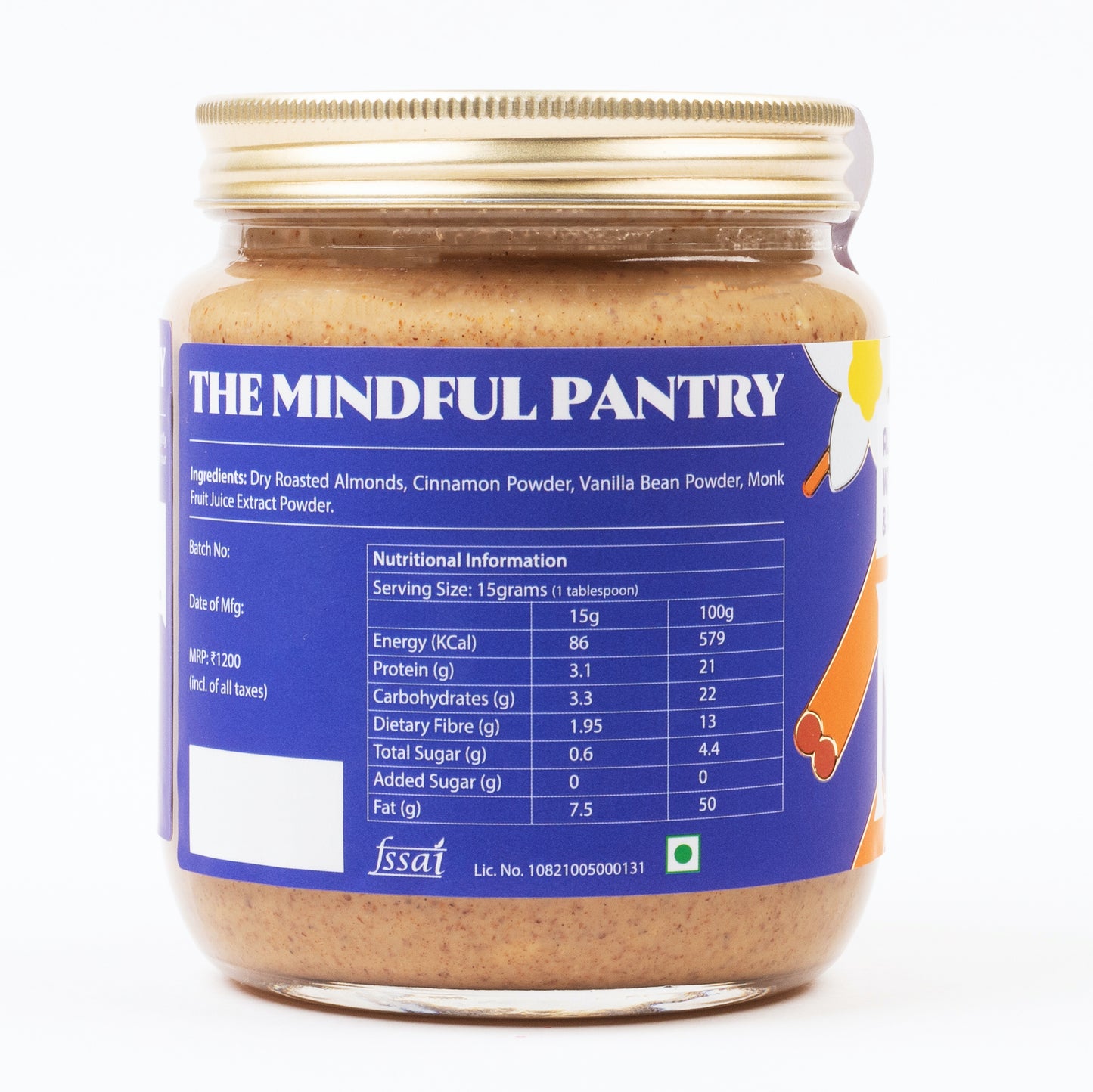 Almond Butter with Cinnamon and Vanilla Bean